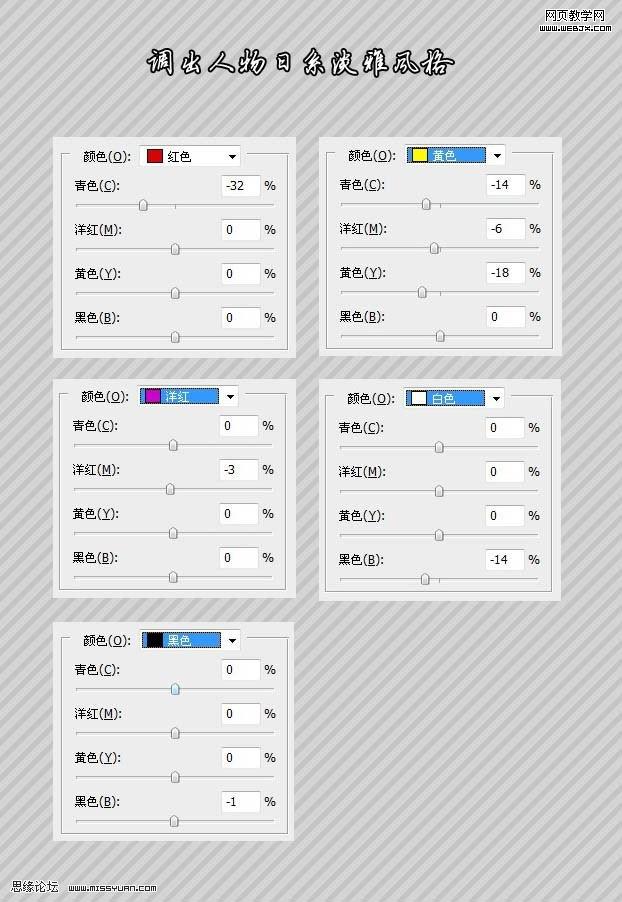 ps教程:非常喜歡的日系淡雅風格美女照片_網頁設計