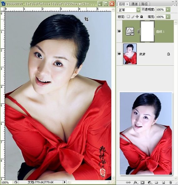 photoshop教程:美女照片偏藍色怎么辦?_webjxcom