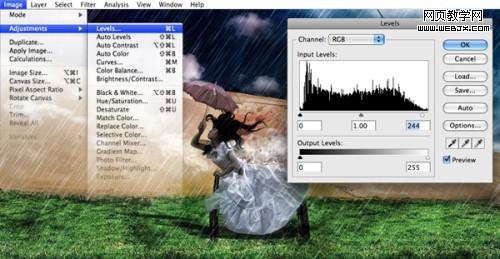 photoshop照片合成教程：暗調插畫效果_網頁設計