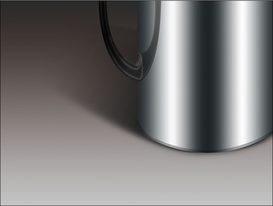 photoshop制作逼真的不銹鋼杯