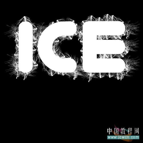 photoshop冰字特效：模擬凍裂的特效_webjx.com