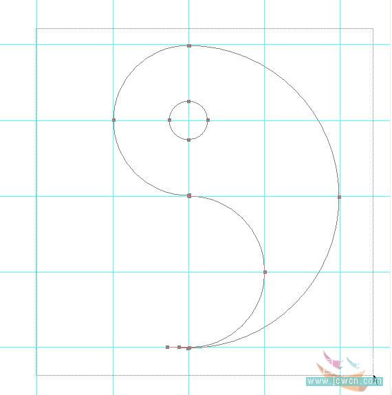 photoshop入門:簡直制作太極圖_webjx.com