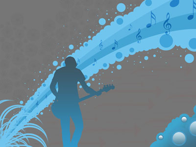 photoshop繪制分享音樂海報_webjxcom42