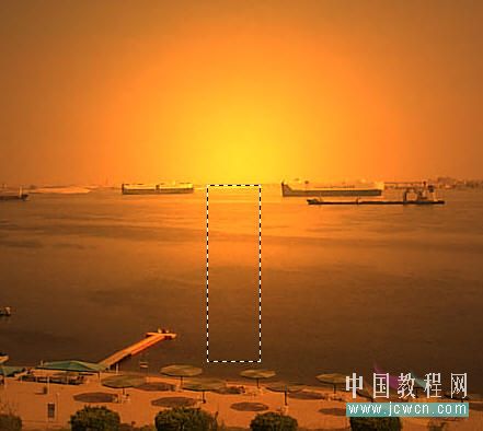 photoshop教程：照片轉夕陽風景