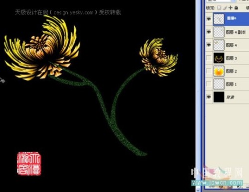 用photoshop濾鏡巧妙繪制艷麗菊花_網頁設計webjx.com轉載