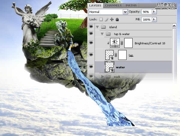 photoshop合成教程:夢幻的和平的圣地_網頁設計