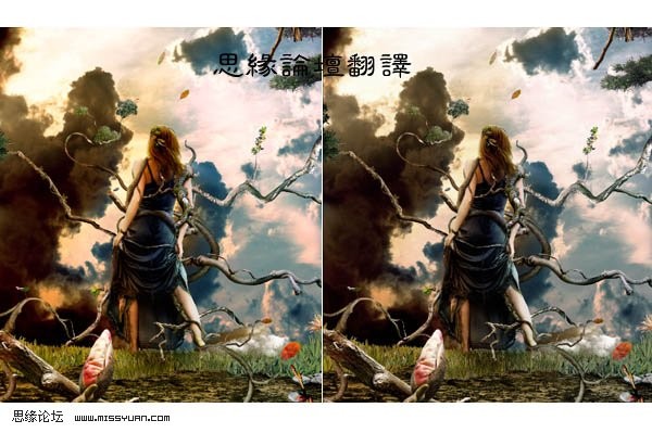 photoshop照片合成:樹妖纏身的女孩_webjx.com
