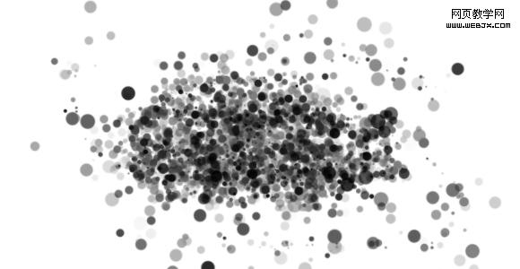photoshop制作飛濺墨水點文字特效_webjx.com