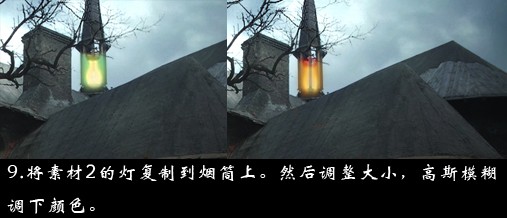 photoshop合成教程：月夜風高神秘古堡