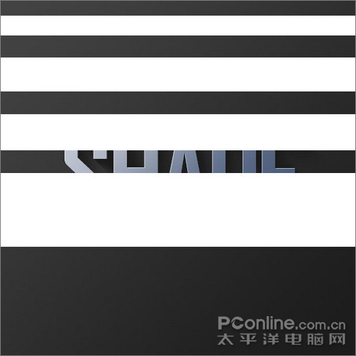 photoshop制作光線照射效果的立體文字