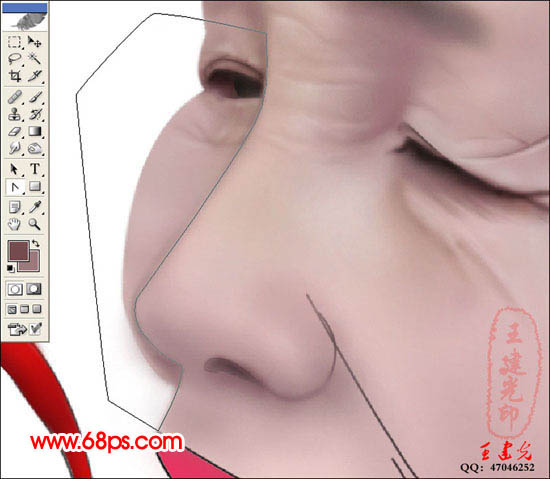 photoshop鼠繪教程:抱可愛寶寶的老奶奶_webjx.com