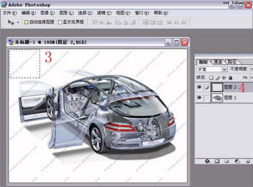 photoshop巧妙去除重復規則排列水印_網頁設計webjx.com整理