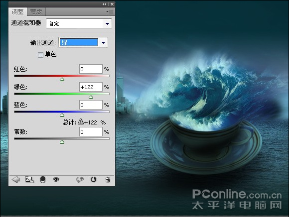 photoshop照片合成:驚濤駭浪在哪會有？
