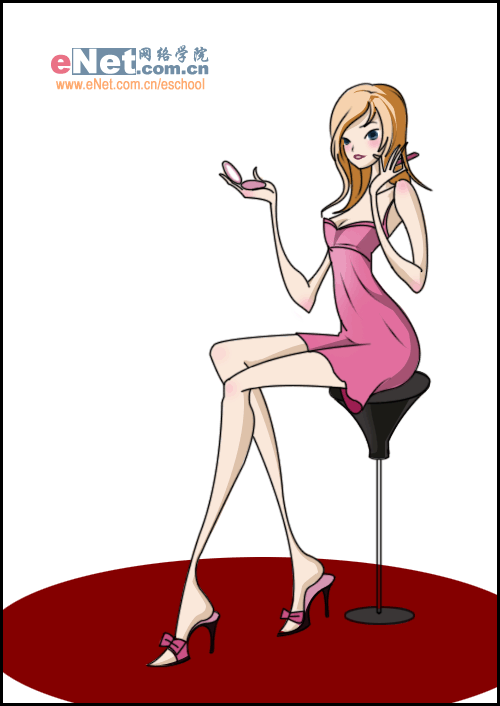 無限靚麗 photoshop打造氣質美女_網頁設計webjx.com轉載