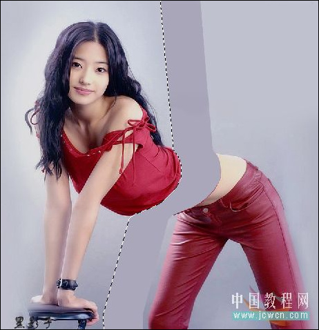 photoshop圖片切割合成獼猴桃美女