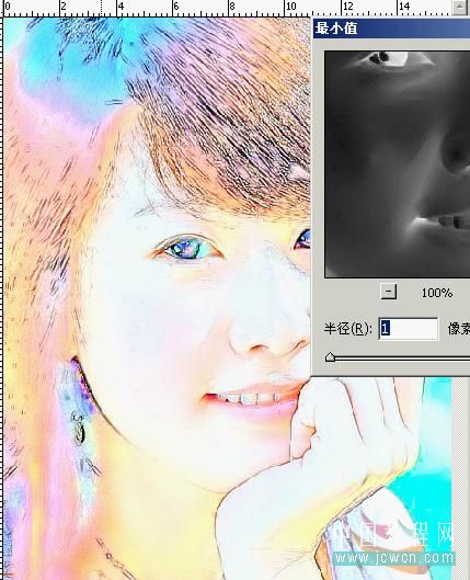 photoshop教程：水靈靈的美女調出來_網頁設計webjx.com轉載