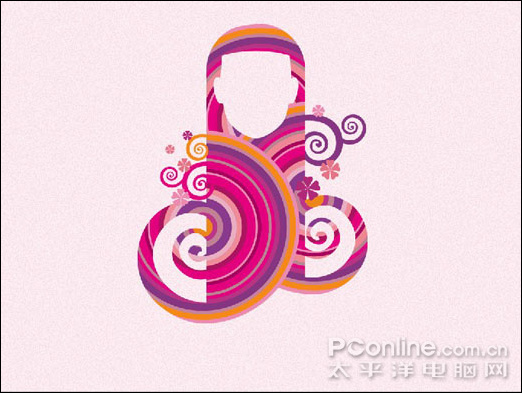 photoshop cs4繪制時尚女性主題視覺