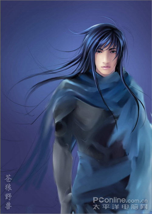 photoshop painter合力打造藍色幻想