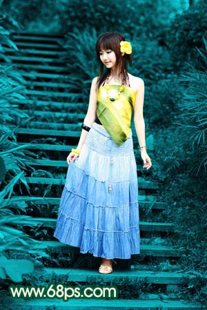 photoshop打造一只綠色的蝴蝶精靈
