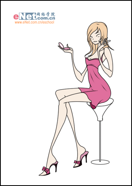 無限靚麗 photoshop打造氣質美女_網頁設計webjx.com轉載