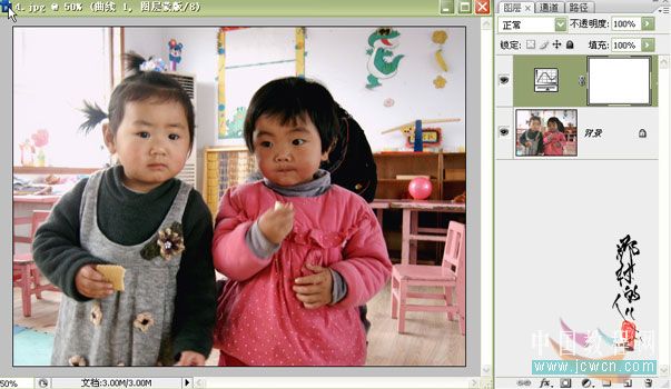 photoshop入門實例:曲線調照片色彩