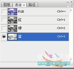 photoshop通道修復偏藍照片的方法