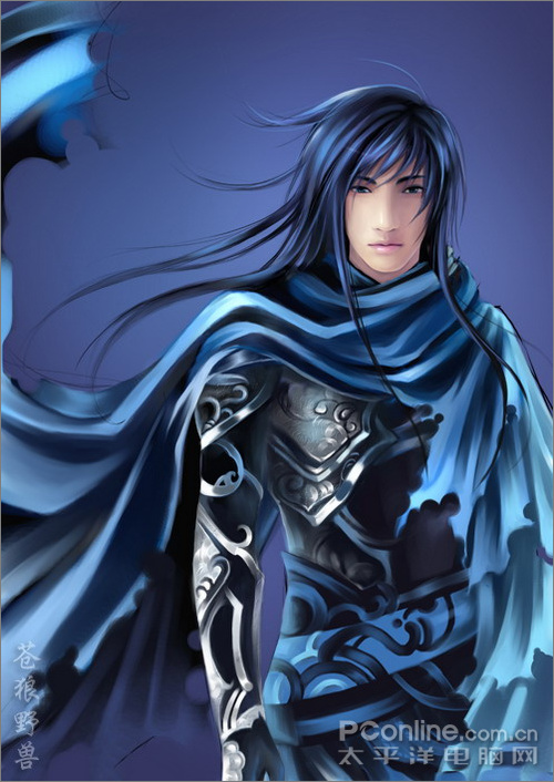 photoshop painter合力打造藍色幻想