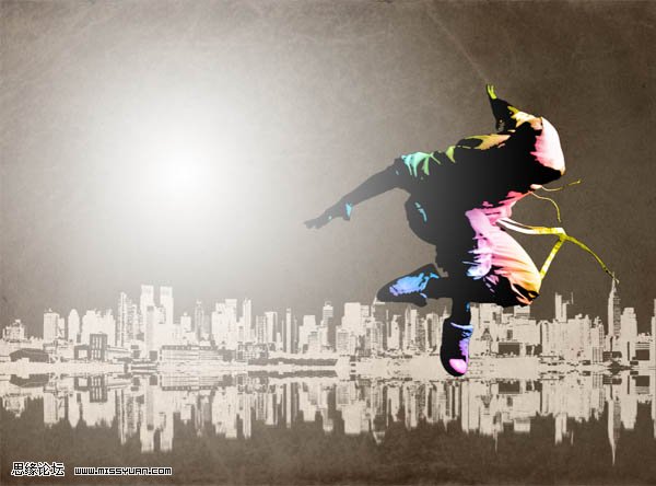 photoshop合成:城市與音樂合成街舞海報_webjx.com