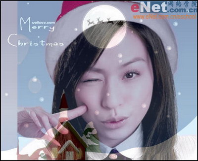 photoshop教程:mm圣誕大頭貼的制作_網頁設計webjx.com網絡整理