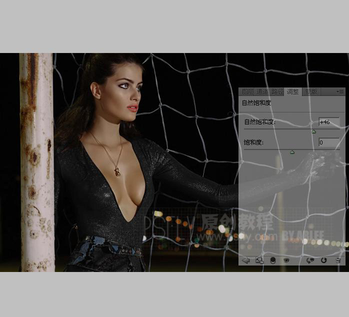 photoshop教程:制作暗調質感時尚美女