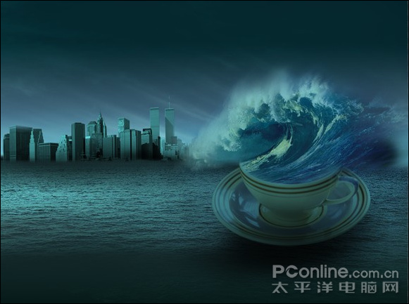 photoshop照片合成:驚濤駭浪在哪會有？