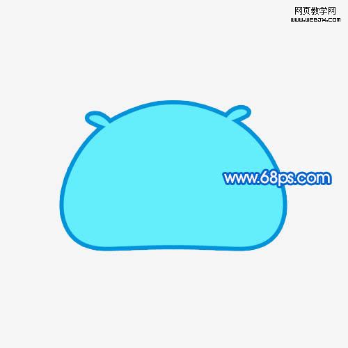 photoshop繪畫一個可愛的饅頭qq表情
