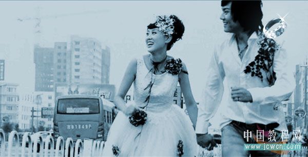 phototshop教程:制作婚紗藝術寫真_網頁設計webjx.com轉載