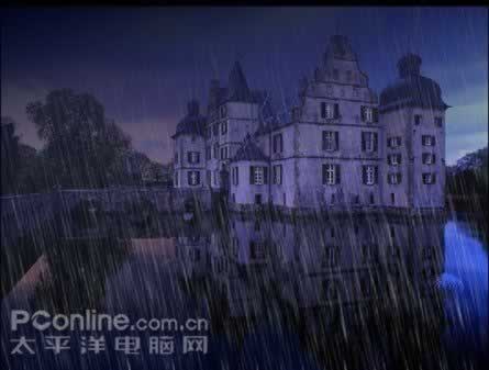 photoshop打造城堡雨夜特效_網頁設計webjx.com網絡整理