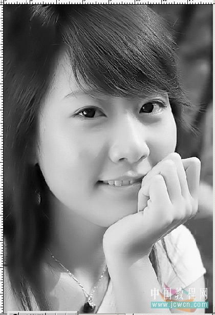 photoshop教程：水靈靈的美女調出來_網頁設計webjx.com轉載
