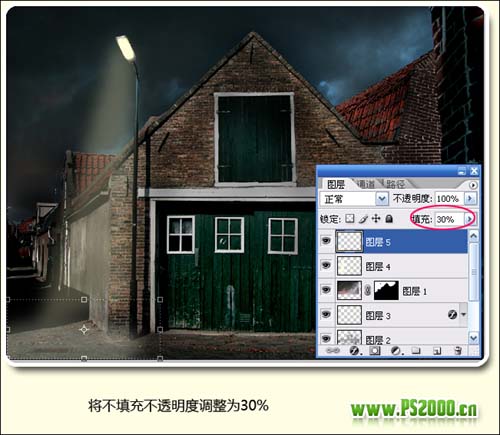 ps實例教程:照片場景由白天轉為黑夜_webjx.com
