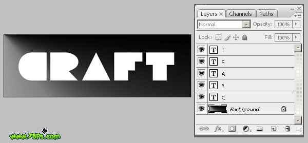 photoshop快速制作漂亮的剪紙字_webjx.com