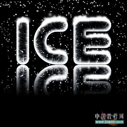 photoshop冰字特效：模擬凍裂的特效_webjx.com