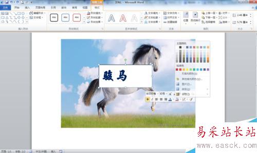 如何給word文檔中圖片添加文字