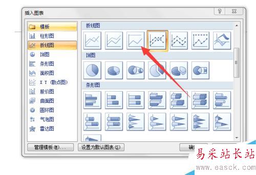 office word 2007 如何插入折線圖圖表