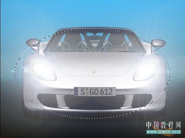 photoshop實例教程:制作汽車氙氣燈光效果圖-網頁設計