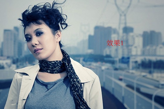 photoshop制作淡爽灰藍色漂亮照片_webjx