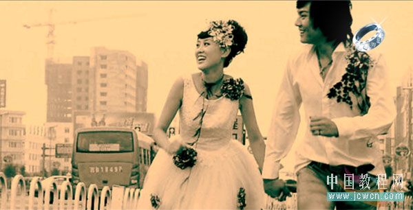 phototshop教程:制作婚紗藝術寫真_網頁設計webjx.com轉載
