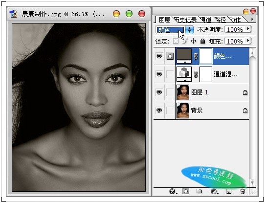photoshop制作黃金首飾模特廣告色調