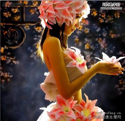 photoshop調色皮膚偏黃色的妹妹照片_網頁設計
