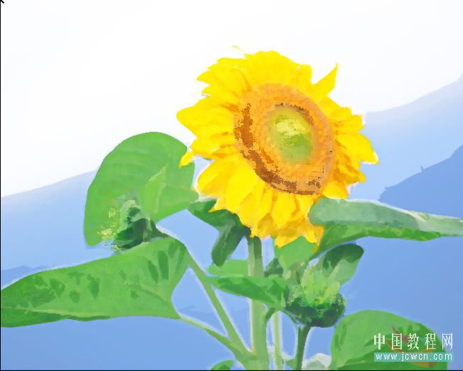 photoshop教程：做花卉水彩畫