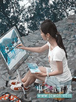 ps調色教程:藍橙色調照片的制作方法