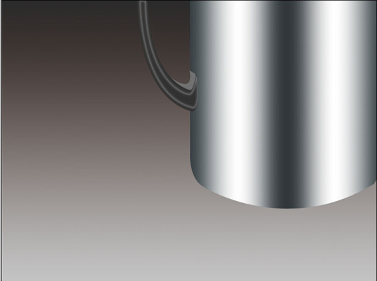 photoshop制作逼真的不銹鋼杯