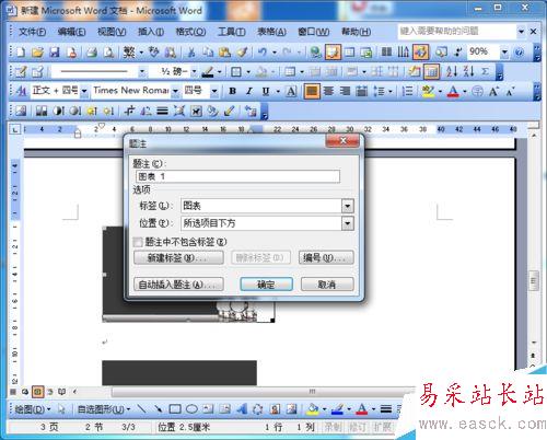word2003如何為圖片自動編號