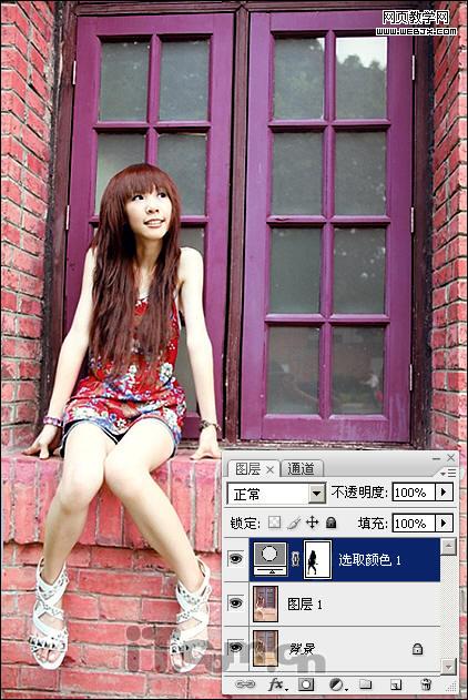 photohsop調出復古效果的飽和色調